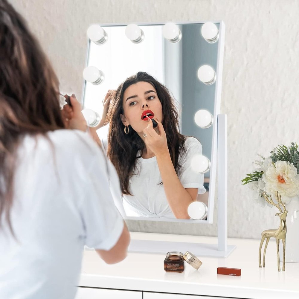 Vanity Mirror with Lights Makeup Mirror with Lights 12 Dimmable Bulbs